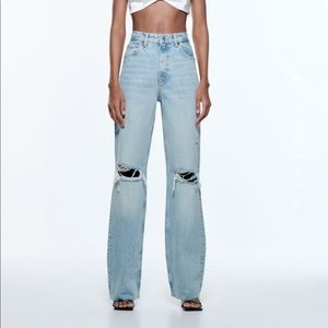 Zara high wide leg jeans